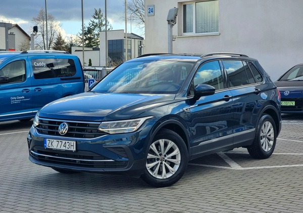 Volkswagen Tiguan cena 124900 przebieg: 21000, rok produkcji 2021 z Koszalin małe 352